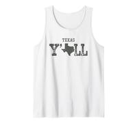 Texas Y'all - Lone TX State Love Southern Western You All Tank Top
