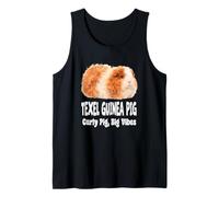 Texel Guinea Pig Curly Pig Big Vibes Cute Cavy Design Tank Top