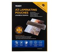 Texet A3 Laminating Pouches | Pack Of 100 Pouches | 150 micron