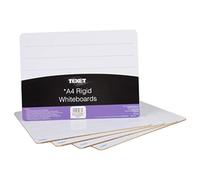 Texet | A4 | Lined Whiteboard | Pack of 5 | 6 Lines one Side, Plain one Side | This is Approved Educational Product