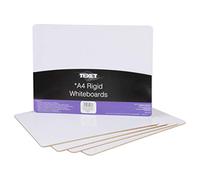 Texet | A4 | Plain Whiteboard | Pack of 5 | Rigid Board | We are an Approved Educational Supplier