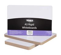 Texet | A5 | Plain Whiteboard | Pack of 10 | Rigid Board | We are an Approved Education Product Supplier