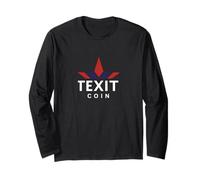 Texit Logo American Made Cryptocurrency Blockchain Long Sleeve T-Shirt