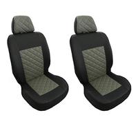 Texmar Designed to fit MERCEDES SPRINTER, Crafter 2006-2018 BLACK-GRAY ECO LEATHER Front Seat Covers 1+1 places