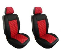 Texmar FRONT Seat Covers 1+1 Designed to fit FORD TRANSIT MK7 MK8 CUSTOM RED Eco Leather