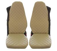 TEXMAR LTD Truck Seat Covers DESIGNED TO FIT SCANIA ECO LEATHER BEIGE 2 pieces