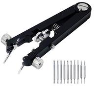 TEXNEWS Watch Spring Bar Fold Tool Set with Durable 10 Tips Pins, 6825 Spring Bar Tweezer Tool for Watch Wrist Bands Strap Removal Repair Fix Kit