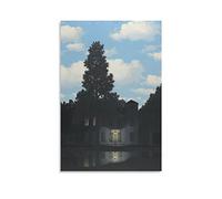 TEXPACK Belgian Surrealist Artists Rene Magritte Empire of Light Poster Artworks Picture Print Poster Wall Art Painting Canvas Decor Home Posters 16x24inch(40x60cm)