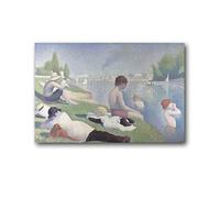 TEXPACK French Divisionist Painters Georges Seurat Bathers at Asnieres Poster Artworks Picture Print Poster Wall Art Painting Canvas Decor Home Posters 20x30inch(50x75cm)