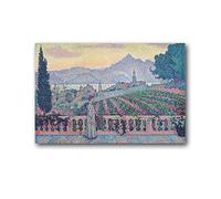 TEXPACK Neo-Impressionist Painter Paul Signac The Terrace Saint-Tropez Poster Canvas Poster Wall Art Picture Prints Hanging Photo Decor Home Posters Artworks 16x24inch(40x60cm)
