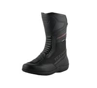 Texpeed Leather Motorcycle Boots For Men - Titex 100% Waterproof Short Cut CE Approved Touring Biker Shoes - Black - UK 10