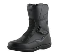 Texpeed Mens Leather Waterproof Motorcycle Armoured Short Boots Black UK 10