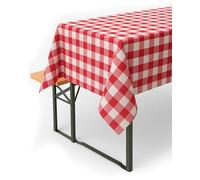 texpot Country House Table Runner 40 x 180 cm Red / White Checked Made from 100% Cotton in 20 mm Chequered Farmer's Check