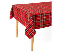 Texpot Table linen 140 x 200 cm in tartan red tartan chequered made from 100% polyester