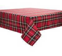 Texpot Table Runner 40 x 120 cm in Tartan chequered Red 100% Polyester