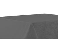 texpot Tablecloth 110 x 110 cm Grey Stripes Non-Iron Tablecloth Stain-Resistant