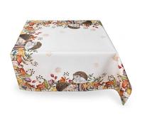 texpot Tablecloth 85 x 85 cm Printed Hedgehog Autumn Tablecloth
