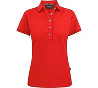 Texstar PW11 Ladies Stretch Pique Shirt Red Large