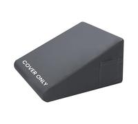 Texstead Bed Wedge Pillow Cover Only 24x24x7.5 Inch, Silky & Smooth Wedge Pillow Cases, Removable & Machine Washable-Zipper Design Pillowcase Darkgray