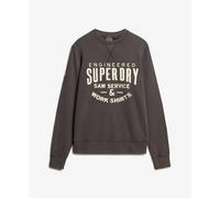 Text appliqué sweatshirt Superdry Workwear Noir S