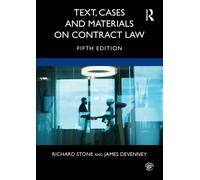 Text, Cases and Materials on Contract Law