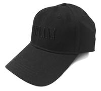 Text Logo Baseball Cap Nirvana Black One Size