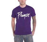 Text Logo T Shirt Prince Purple XXL