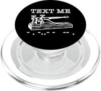 Text Me Funny Morse Telegraph Vintage Code PopSockets PopGrip for MagSafe