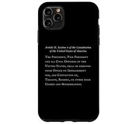 Text of Article II Section 4 of the Constitution of the USA Case for iPhone 11 Pro Max
