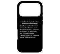 Text of Article II Section 4 of the Constitution of the USA Case for iPhone 17 Pro