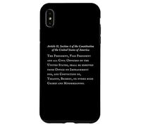 Text of Article II Section 4 of the Constitution of the USA Case for iPhone XS Max