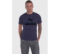 Text Shadow Band Logo T Shirt Beatles Black XL