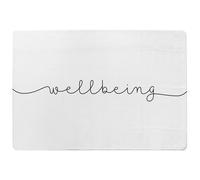 Text Wellbeing Designer Rug Benjamin Tate Design Natural Large
