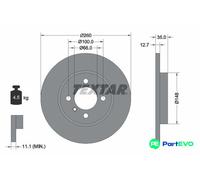 TEXTAR 2 X BRAKE DISC 92026400 FOR BMW