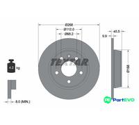 TEXTAR 2 X BRAKE DISC 92074303 FOR FORD SEAT VW