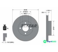 TEXTAR 2 X BRAKE DISC 92104500 FOR SUZUKI