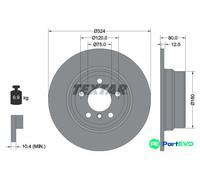 TEXTAR 2 X BRAKE DISC 92107403 FOR BMW