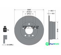 TEXTAR 2 X BRAKE DISC 92132903 FOR BMW