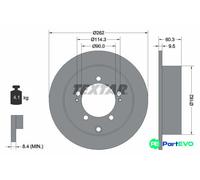 TEXTAR 2 X BRAKE DISC 92148600 FOR MITSUBISHI
