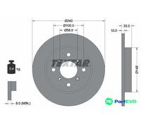 TEXTAR 2 X BRAKE DISC 92153300 FOR SUZUKI