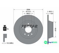 TEXTAR 2 X BRAKE DISC 92159403 FOR AUDI