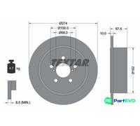 TEXTAR 2 X BRAKE DISC 92167800 FOR SUBARU