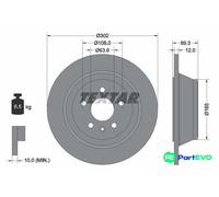 TEXTAR 2 X BRAKE DISC 92168403 FOR VOLVO