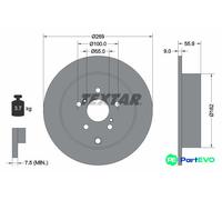 TEXTAR 2 X BRAKE DISC 92170403 FOR TOYOTA