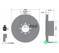 TEXTAR 2 X BRAKE DISC 92171700