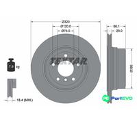 TEXTAR 2 X BRAKE DISC 92202003 FOR BMW
