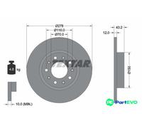 TEXTAR 2 X BRAKE DISC 92221003 FOR ALFA ROMEO