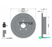 TEXTAR 2 X BRAKE DISC 92222200 FOR SUZUKI