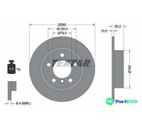 TEXTAR 2 X BRAKE DISC 92238703 FOR MINI
