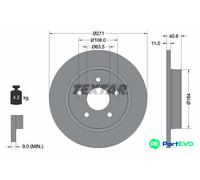 TEXTAR 2 X BRAKE DISC 92239003 FOR FORD